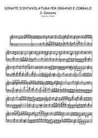 Sonate d'Intavolatura per Organo e Cimbalo 3. Canzona - Domenico Zipoli